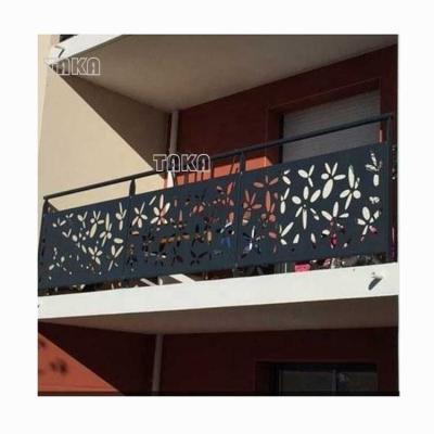 China Easily Assembled Customized Laser Cut Steel Partition Decorative Wall Divider Panels Roof Screen Aluminum Fence Dividers For Balconies Roof for sale