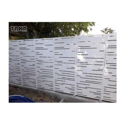 China Easily Assembled Customized Decorative Metal Screen Fencing Metal Sheet Garden Fence Outdoor Metal Panels Garden Fences And Gates Laser Cut Screed for sale