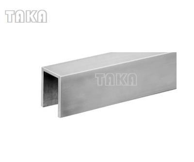 China Modern Raiing Stainless Steel U Tube Railing For 10-21.52mm Glass for sale