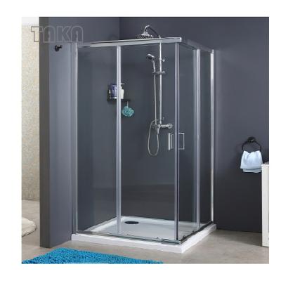 China TAKA Best Sell Sliding Glass door corner of Anti-water sliding safety glass door shower room long fitting shower steam room for sale