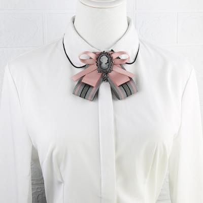 China Japanese style female university British Korean version of bow tie shirt wild single flower ALLOY bow tie fashion collar bow tie for sale