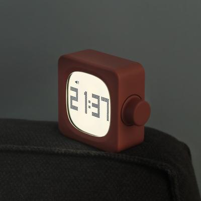 China Modern Bedside Sleeping Night Light Two Automatic Alarm Set Digital Clock for sale