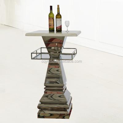 China Duarble Metal Stainless Steel Dining And Bar Table New Furniture for sale