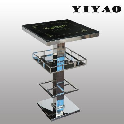 China Durable Hot Selling New Stainless Steel Bar Table Furniture for sale