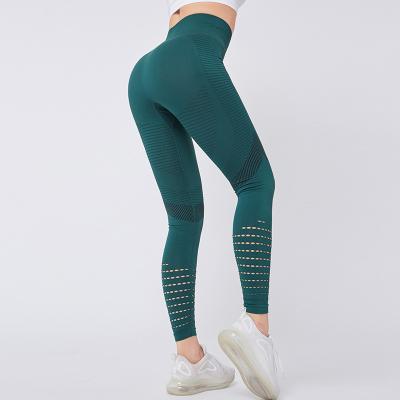 China Seamless Yoga Gaiters Breathable Waist Yoga Pants Crac! crack! hot selling high butt running nylon training women for sale