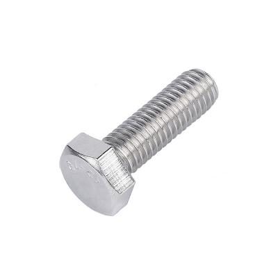 China Industry Full Thread DIN933 Hex Bolt 304 Stainless Steel FAST Bolt ISO4017 for sale