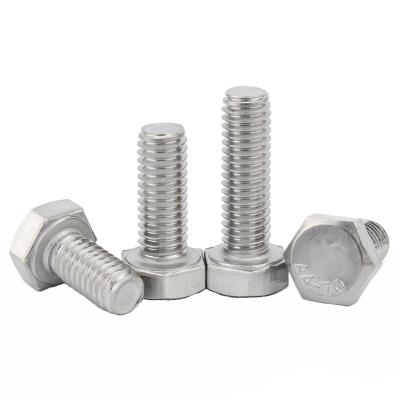 China Many Main Places Quality Bolt Din933 M4*8 316and 304 Stainless Steel Din933 Bolt for sale