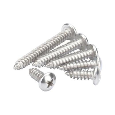 China Pan Head GB845 Stainless Steel Cross Quality Screw Cap Manufacturer Recessed Pan Head Self Tapping Screw GB845 for sale