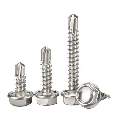 China Wholesale HEX Flange Head Self Drilling Screws Hexagon Gasket Head Drilling Screws for sale