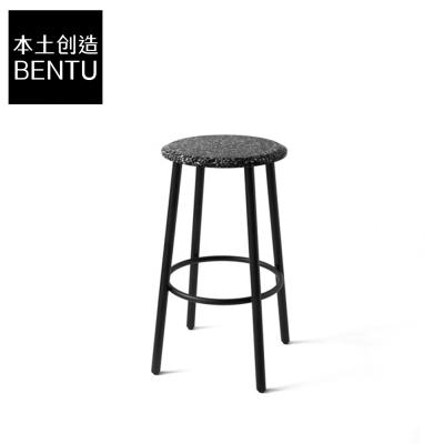 China Creative BENTU PING stool eco-friendly simple fashion lounge chair balcony terrazzo high bar stool for bar table for sale