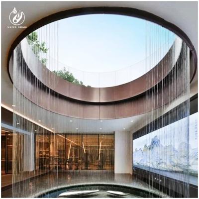 China One Stop Solution 304 Stainless Steel Indoor Outdoor Rain Curtain Waterfall With LED Lights String Rain Curtain for sale