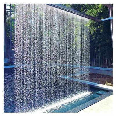 China Stainless Steel Customized Indoor Outdoor Decorative Stainless Steel Water Curtain Fountain Waterfall Rain Curtain for sale