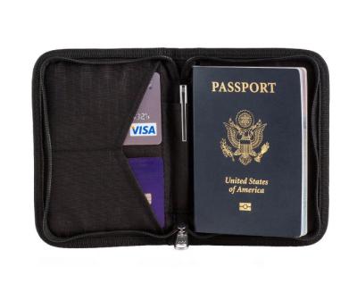 China Others RFID Blocking Passport Holder Travel Wallet Document Security Bags for sale