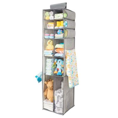 China Multifunctional Hanging Storage Diaper Caddy Organizer with 6 Divided Shelves for sale