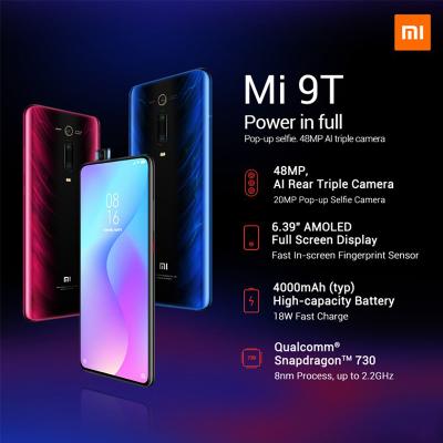 China Auto Snapdragon 730 20MP Front Camera Celulares Smartphones 4g 3G Xiaomi MI 9T 6GB 128GB Mobile Phone for sale