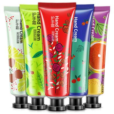 China Moisturize Whitening Hand Cream Gift Set Moisturizing Lotion Rose Blueberries Grapes Avocado Plant Fruit Hand Cream Horse Oil Set for sale