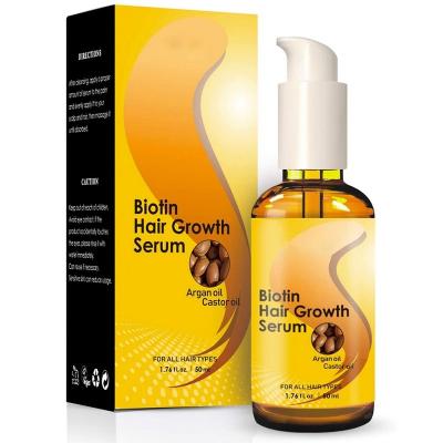 China High Quality 100% Natural Organic Hair Loss Prevention Private Label Biotin Hair Growth Serum Hair Care Oil for sale