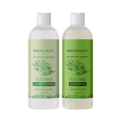 China Color-Protecting Tea Tree Shampoo and Conditioner Set Treatment for Men and Women Dry Scalp Care Damaged Hair for sale