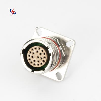 China Aluminium alloy Reasonable Price D38999 22 core coaxial circular connector wholesale Waterproof Circular Aviation Aerospace Connectors for sale