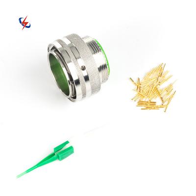 China Aluminium alloy Professional Supplier D38999 128 PIN CONNECTOR high temperature resistance circular threaded waterproof connector for sale