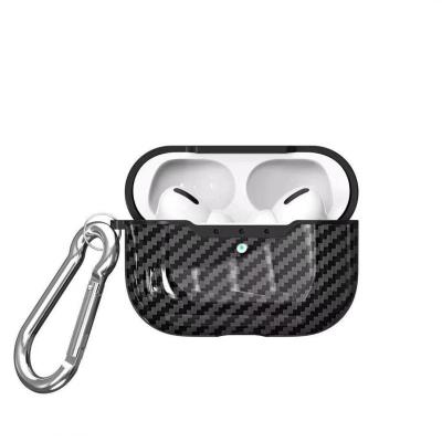 China Ultra-thin Shockproof Scratch-Resistant Carbon Fiber Pattern TPU Earphone Case For AirPods Pro Earphone Cover Case For AirPod 1/2 3 Accessories for sale