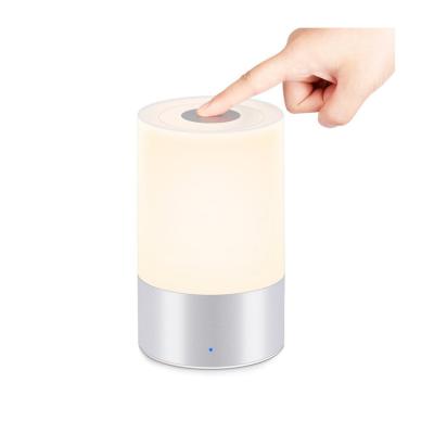 China Modern hot selling smart mood light USB touch mood light table lamp portable dimmable rechargeable LED RGB camping light for sale