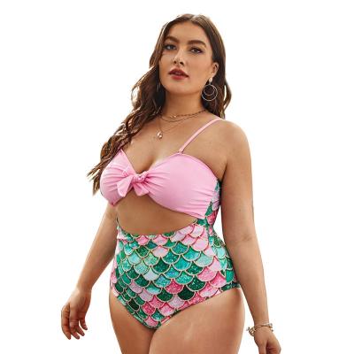 China ST9203276 2022 new women's plus size lady's beachwear one piece fish print front open sexy plus scale wholesale for sale