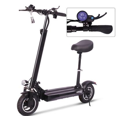 China Good Battery 48v 500w 800w Two Wheel Unisex Foldable E-scooter Small Self-balancing Electric Scooters With Seat for sale