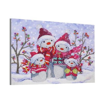 China New Arrivals Halloween Christmas DIY Crystal Rhinestones 2021 5D Diamond Painting Xmas Factory Snowman Diamond Painting for Decoration for sale