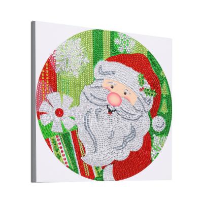 China Christmas Product 5D Weihnachten Diamondpainting Below 200 Pieces DIY Diamond Painting Santa Claus For Home Decor for sale