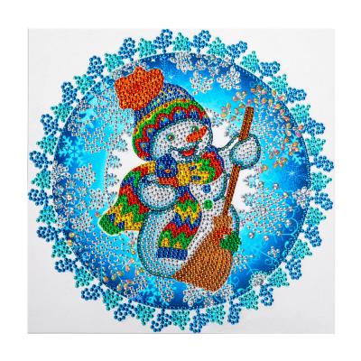 China Christmas 5D Damond Painting Christmas Box 30*30cm Diamond Painting Factory Supply Snowman Diamond Painting DIY Kits For Adults Kids for sale