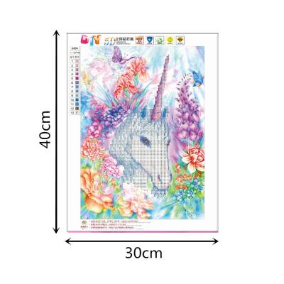 China Modern Stitch 5D Diamond Painting Full Drill Unicorn Crystals Embroidery DIY Resin Cross Stitch Kit Home Decor Craft for sale