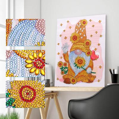 China DIY 5D Crystal Rhinestone Christmas Diamond Painting Modern Elf, Special Shaped Diamond Art Kits for Home Office Decoration for sale