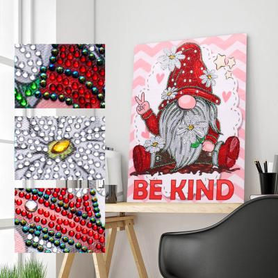 China DIY 5D Crystal Rhinestone Christmas Diamond Painting Modern Elf, Special Shaped Diamond Art Kits for Home Office Decoration for sale