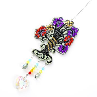 China New Classic/Postmodern Art Diy Diamond Art Sun Catcher Rainbow Window Diamond Painting Crystal Window Hanging 5D DIY Tree for Home for sale