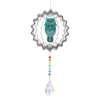 China New Classic/Postmodern DIY Diamond Painting Sun Catchers Crystal Double Side Window Pendant Diamond Art Window Pendant for Home Decor for sale