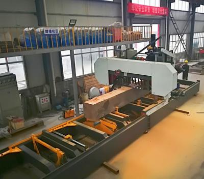 China Large Diameter Log Cutting Used Heavy Duty Saw Hydraulic Horizontal Wood Band Sawmill Price for sale