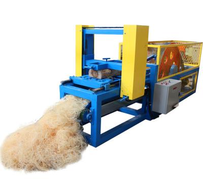 China Machine For Production Of Rope Wood Wool Wooden Firelighter Wood Wool Shaving Machine for sale