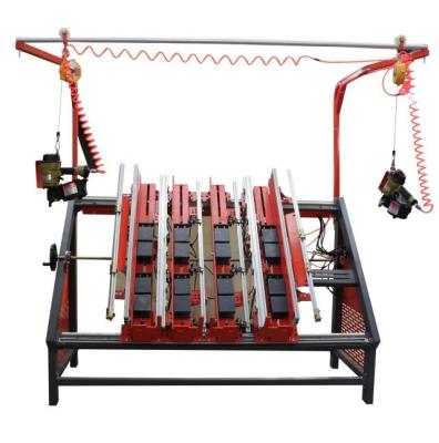 China Block Making Pallet Nailing Machine Euro Style Pallet Nailer With 2 Nail Guns for sale