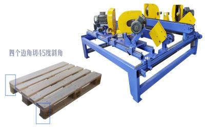 China Wood Pallet Machine Pallet Corner Cutting Machine, European Wooden Pallet Machine Pallet Angle Cutting Machine for sale