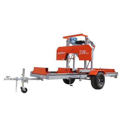 China Horizontal Sawmill Band Saw Cutting Wood Machine Mini Band Saw Machine SW26 And SW36 Portable Band Saw for sale