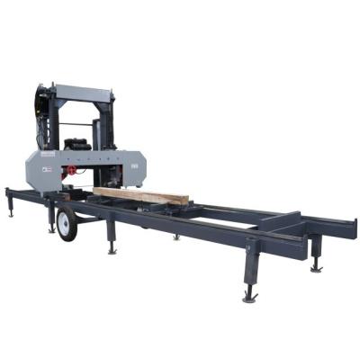 China Portable Wood Cutting Band Saw Sawmill Horizontale Holzband Saummaschine für Holzbearbeitung Band Saum für Holzschneiden zu verkaufen