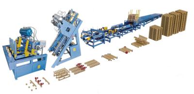 China 500Pallets/Day Automatic Euro Wood Pallet Making Wooden Pallet Production Line Machine for sale