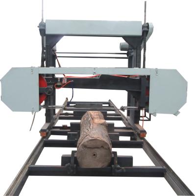 China Horizontal band saw machine for wood cutting,portable saw mill,wood working machine for sale