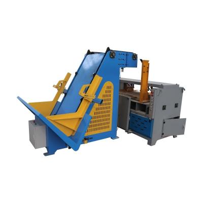 China Automatic Double Head Wood Pallet Notcher with Automatic Feeding System for Pallet Manufacturer for sale