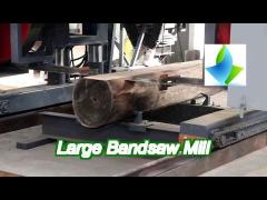 80hp diesel large bandsaw mill 2500mm automatic saw mill machine