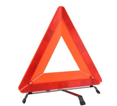 China Emergency Collapsible Red Safety Road Triangle Reflective Warning Sign for sale