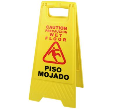 China Durable Plastic Folding Wet Caution Warning Signage Safety Hazard Floor Sign Board for sale