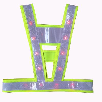 China LED SNAPSHOT Reflective Vest With Lights Reflective V Vest Vest Vest With Lights for sale