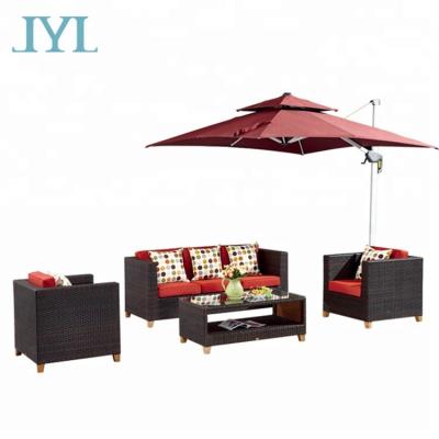 China UV-Resistant Modern Outdoor Rattan Garden Sofa Furniture Luxury Sofa Set for sale